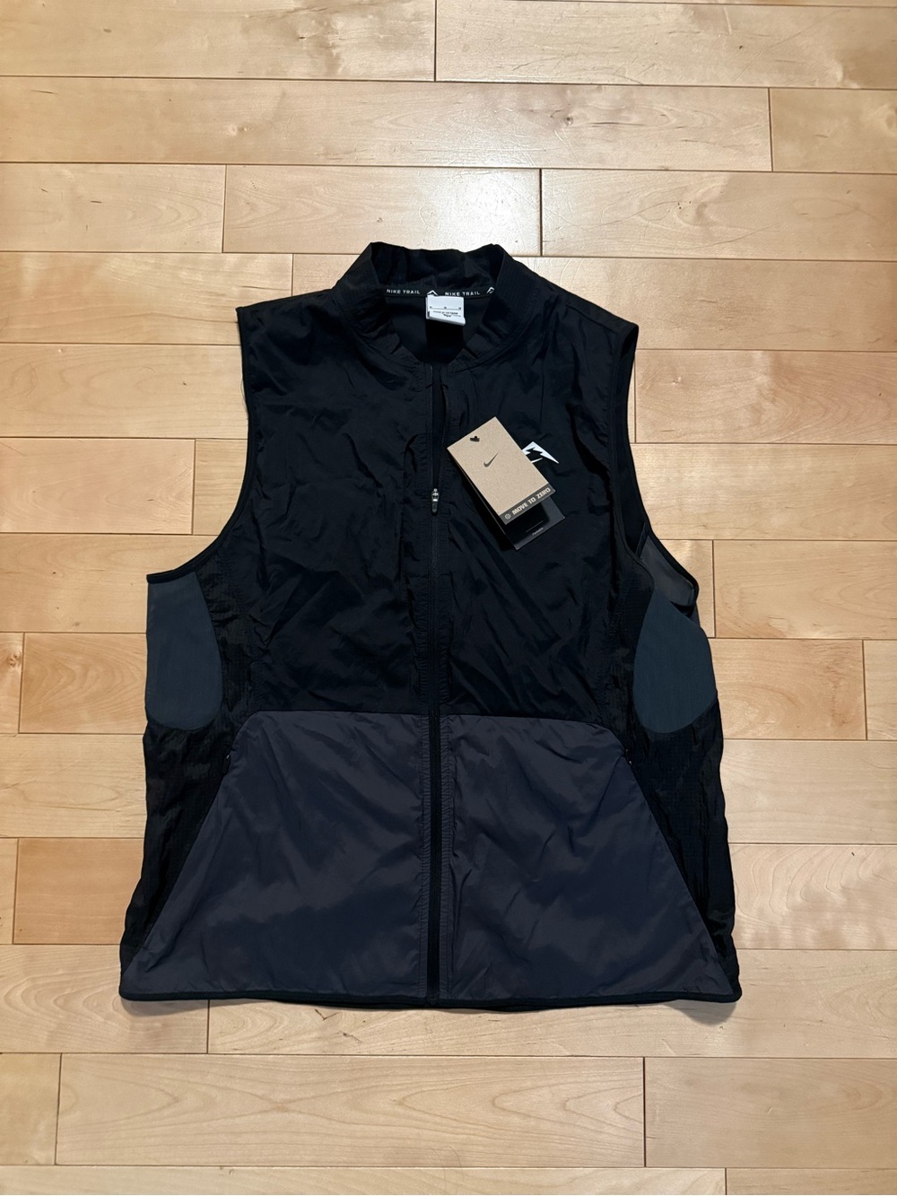 Nike Black Zip-Up Vest